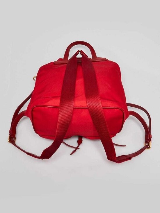 Prada Rosso Re-Nylon Small Backpack Bag main image 4